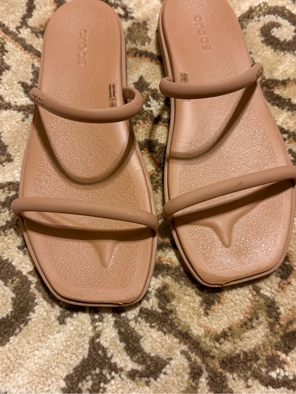 Crocs Miami 2 strap tan size 7 - Picture 5 of 8